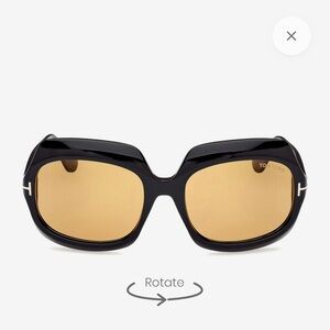 Tom Ford Black and Gold Sunglasses